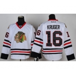 nhl jerseys chicago blackhawks #16 kruger white[kruger]