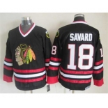 nhl jerseys chicago blackhawks #18 savard black