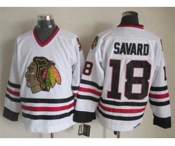 nhl jerseys chicago blackhawks #18 savard white