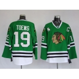 nhl jerseys chicago blackhawks #19 janathan toews green