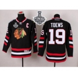 nhl jerseys chicago blackhawks #19 toews black 2014 Stadium Series[2015 stanley cup][patch C]