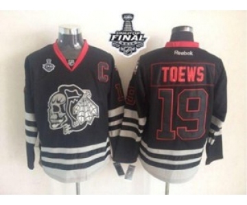 nhl jerseys chicago blackhawks #19 toews black ice[2015 stanley cup][patch C]