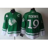 nhl jerseys chicago blackhawks #19 toews green(2011 new)