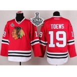 nhl jerseys chicago blackhawks #19 toews red[2015 stanley cup]