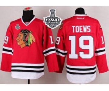 nhl jerseys chicago blackhawks #19 toews red[2015 stanley cup]