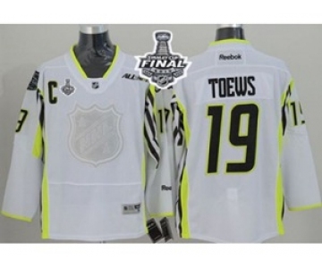 nhl jerseys chicago blackhawks #19 toews white 2015 All Star[2015 stanley cup]