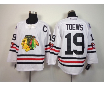 nhl jerseys chicago blackhawks #19 toews white[2015 new classic]