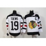 nhl jerseys chicago blackhawks #19 toews white[patch c][2016 stadium]