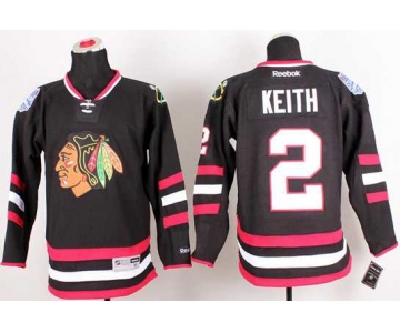 nhl jerseys chicago blackhawks #2 keith black[2014 new stadium]