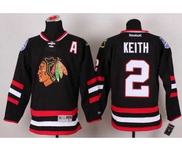 nhl jerseys chicago blackhawks #2 keith black[2014 new stadium][patch A]