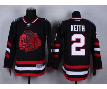 nhl jerseys chicago blackhawks #2 keith black[2014 new stadium][the skeleton head]