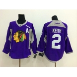 nhl jerseys chicago blackhawks #2 keith purple