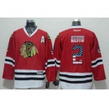 nhl jerseys chicago blackhawks #2 keith red[patch A][national flag version]