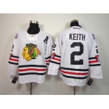 nhl jerseys chicago blackhawks #2 keith white[2015 new classic]