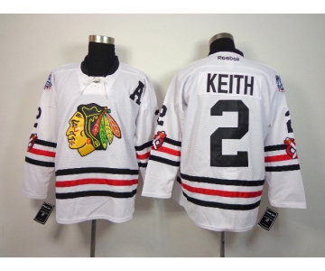 nhl jerseys chicago blackhawks #2 keith white[2015 new classic]