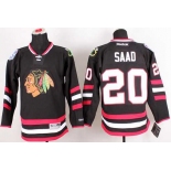 nhl jerseys chicago blackhawks #20 saad black[2014 new stadium]