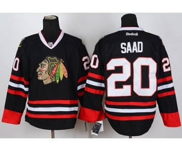 nhl jerseys chicago blackhawks #20 saad black