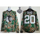 nhl jerseys chicago blackhawks #20 saad camo[2015 stanley cup]