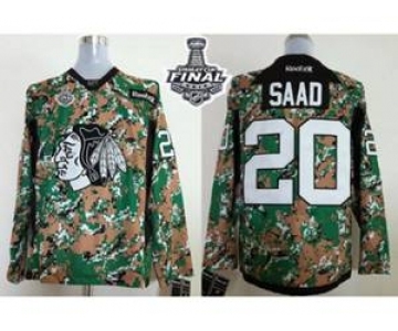 nhl jerseys chicago blackhawks #20 saad camo[2015 stanley cup]