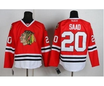 nhl jerseys chicago blackhawks #20 saad red