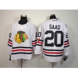 nhl jerseys chicago blackhawks #20 saad white[2015 new classic]