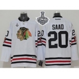 nhl jerseys chicago blackhawks #20 saad white[2015 winter classic][2015 stanley cup]