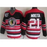 nhl jerseys chicago blackhawks #21 mikita black-red[75th]