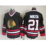 nhl jerseys chicago blackhawks #21 mikita black