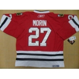 nhl jerseys chicago blackhawks #27 morin red