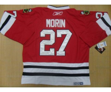 nhl jerseys chicago blackhawks #27 morin red