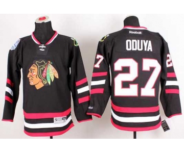 nhl jerseys chicago blackhawks #27 oduya black[2014 new stadium][oduya]