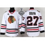 nhl jerseys chicago blackhawks #27 oduya white[2015 stanley cup][oduya]