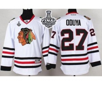 nhl jerseys chicago blackhawks #27 oduya white[2015 stanley cup][oduya]