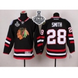 nhl jerseys chicago blackhawks #28 smith black 2014 Stadium Series[2015 stanley cup]