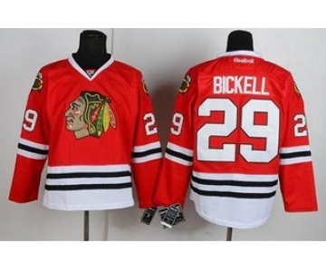 nhl jerseys chicago blackhawks #29 bickell red