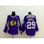 nhl jerseys chicago blackhawks #29 blckell purple