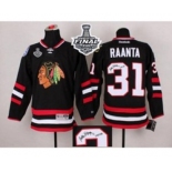 nhl jerseys chicago blackhawks #31 raanta black Autographed[2015 stanley cup][raanta]