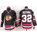 nhl jerseys chicago blackhawks #32 rozsival black[2014 new stadium][rozsival]