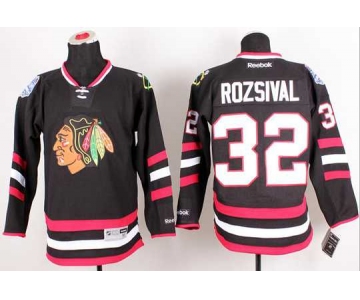 nhl jerseys chicago blackhawks #32 rozsival black[2014 new stadium][rozsival]