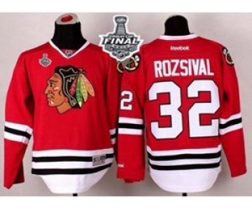 nhl jerseys chicago blackhawks #32 rozsival red[2015 stanley cup][rozsival]