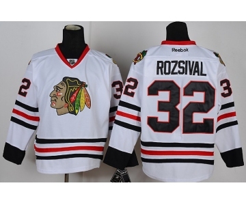 nhl jerseys chicago blackhawks #32 rozsival white[rozsival]