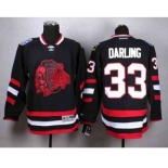 nhl jerseys chicago blackhawks #33 darling black[2014 Stadium Series][the skeleton head][darling]