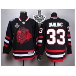 nhl jerseys chicago blackhawks #33 darling black[the skeleton head][2015 stanley cup][darling]