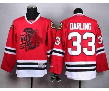 nhl jerseys chicago blackhawks #33 darling red[darling][the skeleton head]