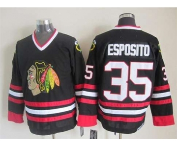 nhl jerseys chicago blackhawks #35 esposito black[2015 new]