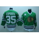 nhl jerseys chicago blackhawks #35 esposito green