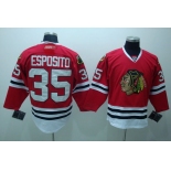 nhl jerseys chicago blackhawks #35 esposito red ccm