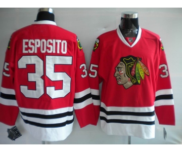 nhl jerseys chicago blackhawks #35 esposito red