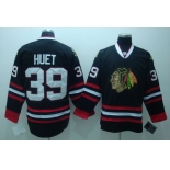 nhl jerseys chicago blackhawks #39 huet black