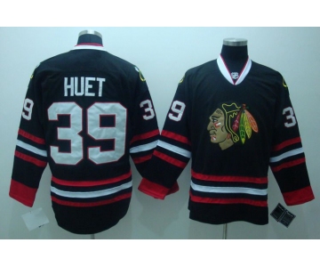 nhl jerseys chicago blackhawks #39 huet black